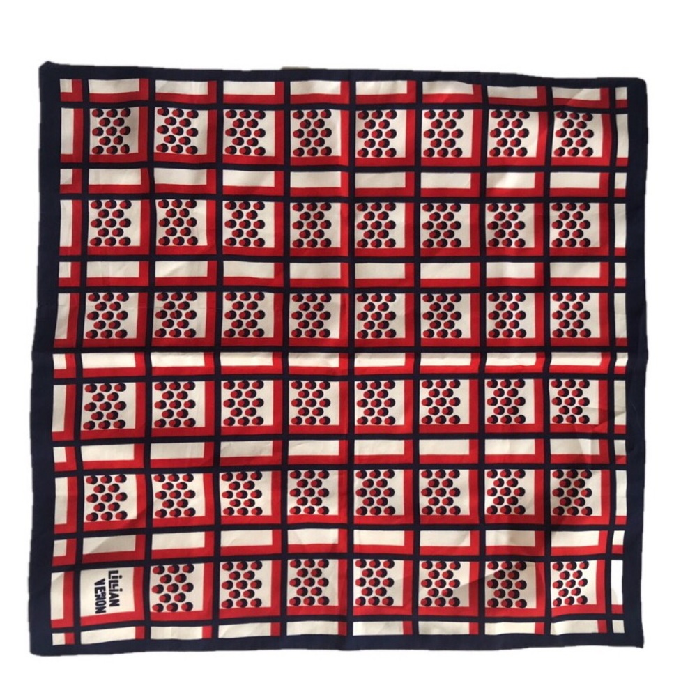 Set Of 4 Vintage Patterned Scarves - image 3